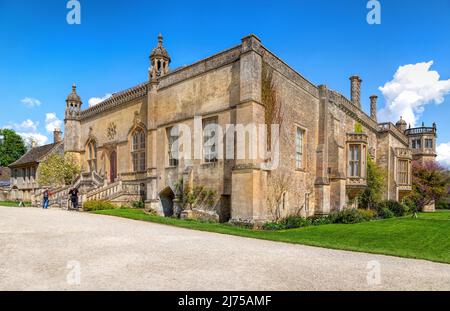 Lacock Abbey, a historic stately home, Lacock, Cotswolds, Wiltshire, England, Great Britain, United Kingdom. Stock Photo