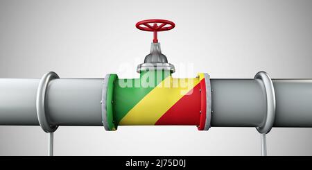 Congo oil industry concept, industrial illustration - rising up chart ...
