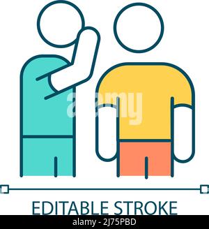 Gossiping RGB color icon Stock Vector