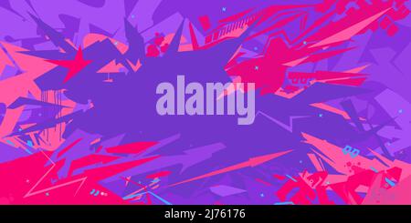 Abstract Urban Street Art Graffiti Style Vector Illustration Background Template Stock Vector