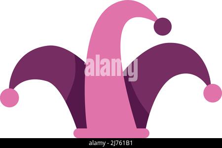 Cap and bells semi flat color vector object Stock Vector
