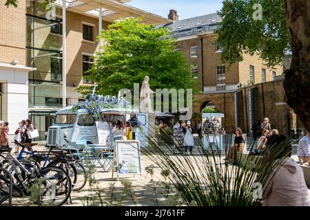 London- May 2022: Duke of York Square on Chelsea's Kings Road, west London Stock Photo