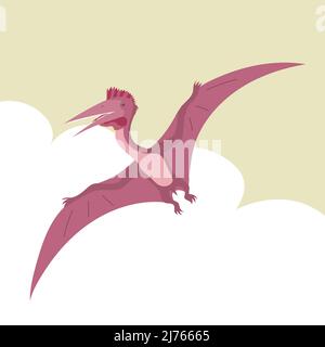 Cartoon Pterodactyl  Giant Pterosaur of the prehistoric skies!