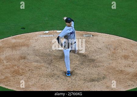 Miami Marlins starting pitcher Jesus Luzardo (44) throws a pitch during a  baseball game against the Chicago Cubs, Friday, April 28, 2023, in Miami.  (AP Photo/Marta Lavandier Stock Photo - Alamy