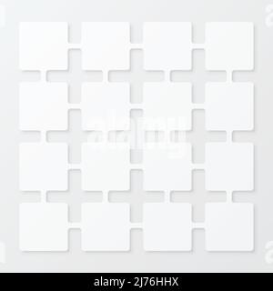 Abstract white scheme square background Stock Vector