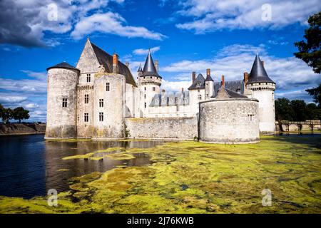 Ch–teau Sully in Sully-sur-Loire Stock Photo