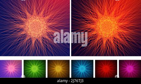 Abstract Glowing Web Wallpaper Background Stock Vector