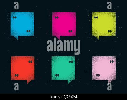 Colorful Speech Bubbles With Grunge Stock Vector