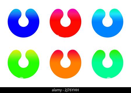 Colorful Horse Shoe Stock Vector