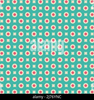 Red Green Polka Dot Pattern Stock Vector