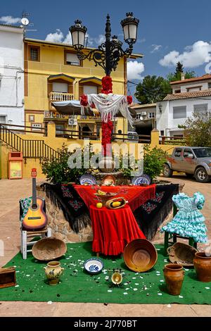Cruz de Mayo - The Fiesta de las Cruces is a festivity that is celebrated on May 3 Stock Photo