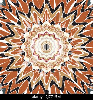 Colorful Tie Dye In Brown And Black Color Stock Vector