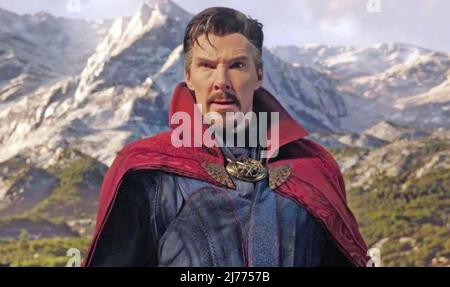 DOCTOR STRANGE IN THE MULTIVERSE OF MADNESS 2022 Walt Disney Studios/Marvel film with Benedict Cumberbatch Stock Photo