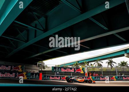 Miami, USA. 06th May, 2022. Lando Norris (GBR) McLaren MCL36. Miami Grand Prix, Friday 6th May 2022. Miami International Autodrome, Miami, Florida, USA. Credit: James Moy/Alamy Live News Stock Photo