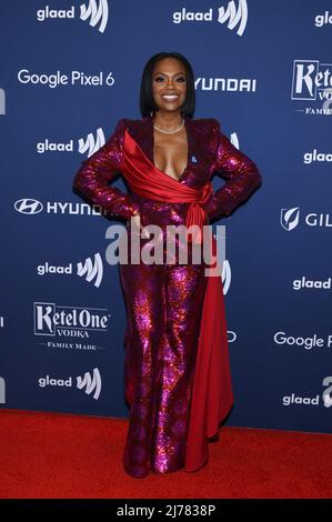 Kandi Burruss attends 33rd Annual GLAAD Media Awards at New York Hilton Midtown on May 06, 2022 in New York City. Photo: Jeremt Smith/imageSPACE/Sipa USA Stock Photo