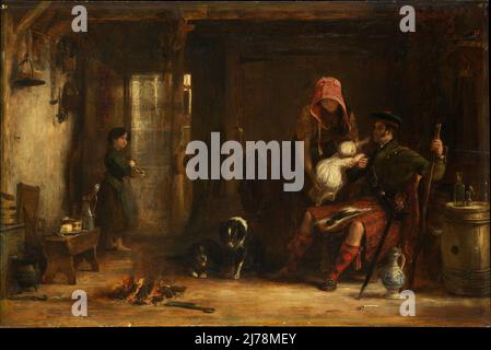 The Highland Family. Sir David Wilkie. 1824. Stock Photo