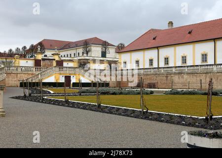 Schloss Hof an der March in Niederösterreich - Hof Castle on the March in Lower Austria Stock Photo