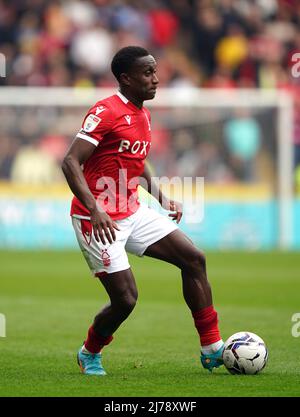 Nottingham Forest's Richie Laryea during the Sky Bet Championship match at the MKM Stadium, Kingston upon Hull. Picture date: Saturday May 7, 2022. Stock Photo