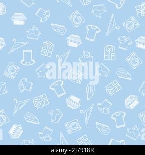 seamless pattern vector illustration for laundry Stock Vector