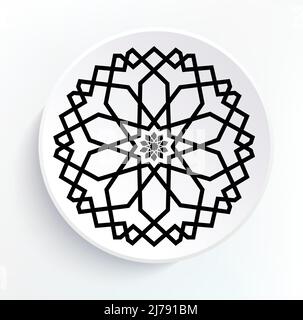 Vintage decorative elements. Oriental pattern Stock Vector