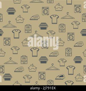 seamless pattern vector illustration for laundry Stock Vector