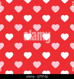 Vector Red seamless pattern. Repeating geometric Stock Vector