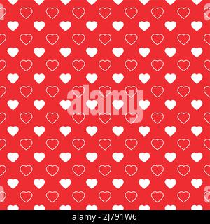 Vector Red seamless pattern. Repeating geometric Stock Vector