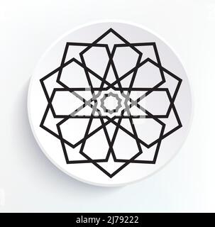 Vintage decorative elements. Oriental pattern Stock Vector