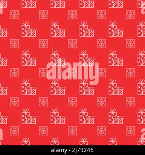 Vector Red seamless pattern. Repeating geometric Stock Vector