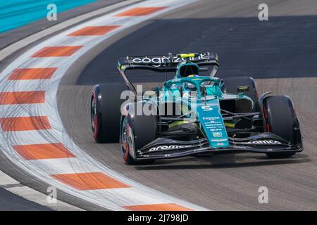 Miami International Autodrome, Miami, United States on 6 May 2022 Sebastian Vettel 5 (GER), Aston Martin AMR22 during the FORMULA 1 CRYPTO.COM MIAMI GRAND PRIX 2022, Eleanor Hoad Stock Photo