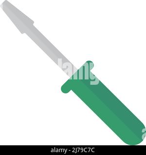 Screwdriver icon. Useful tool. Editable vector. Stock Vector
