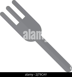 Fork icon. A tool for eating food. Editable vector. Stock Vector