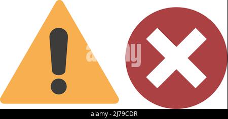 Cross Icon. X Mark Error Problem Negative Reject Wrong Cancel Delete ...