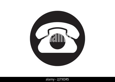 Call phone icon. Communication and support vector symbol. Telephone sign design element. Stock Vector