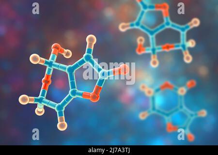 Patulin mycotoxin molecule, illustration Stock Photo - Alamy