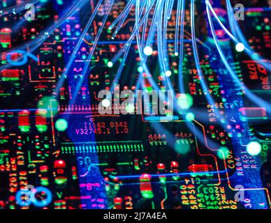 Data transfer, conceptual image Stock Photo