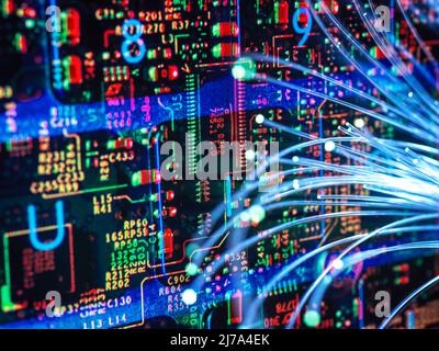 Data transfer, conceptual image Stock Photo