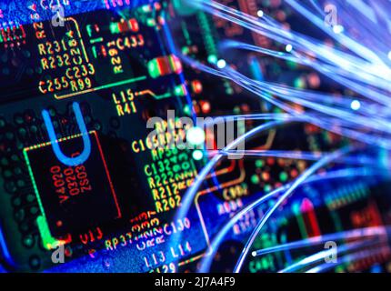 Data transfer, conceptual image Stock Photo