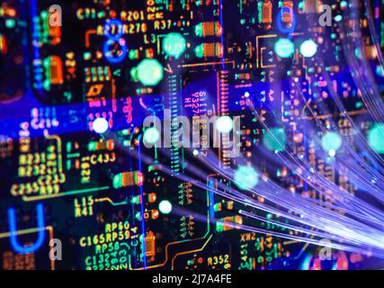 Data transfer, conceptual image Stock Photo