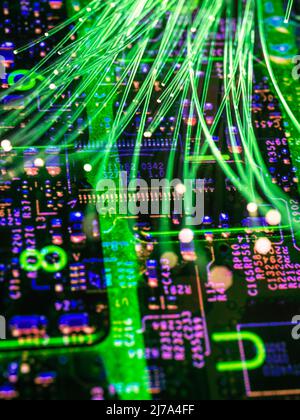 Data transfer, conceptual image Stock Photo