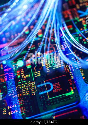 Data transfer, conceptual image Stock Photo