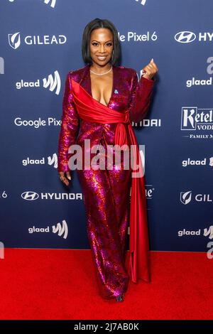 New York, NY - May 6, 2022: Kandi Burruss attends 33rd Annual GLAAD Media Awards at Hilton Midtown Stock Photo