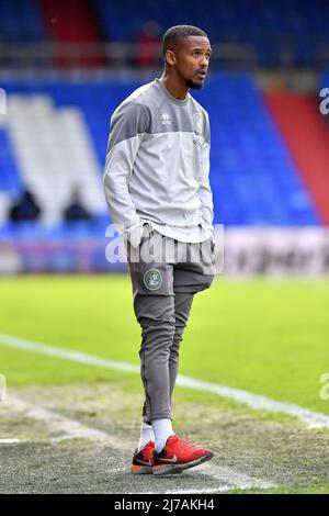 OLDHAM, UK. MAY 7TH Lewis Young (Interim Manager) of Crawley Town Football Club during the Sky Bet League 2 match between Oldham Athletic and Crawley Town at Boundary Park, Oldham on Saturday 7th May 2022. (Credit: Eddie Garvey | MI News) Credit: MI News & Sport /Alamy Live News Stock Photo