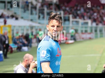 Dries Mertens (Ssc Napoli) during the Italian Serie A, football match between Torino FC and Ssc Napoli, on 07 of May 2022 at Grande Torino stadium in Torino, Italy Italy. Photo Nderim KACELI Stock Photo