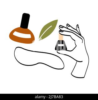 Set of cosmetic products Stock Vector