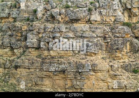 Sheer slope of the cliff Stock Photo