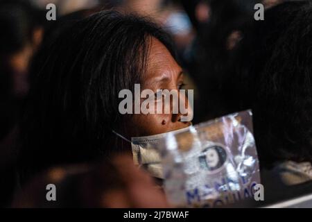 May 6, 2022, Singapore, Singapore, Singapore: Supporters of presidential candidate Senator MANNY PACQUIAO gather during a campaign rally in Cebu City, Philippines, May 6, 2022. (Credit Image: © Maverick Asio/ZUMA Press Wire) Stock Photo