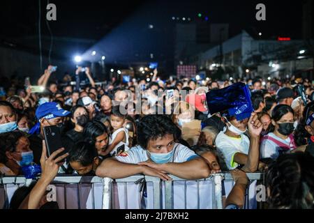 May 6, 2022, Singapore, Singapore, Singapore: Supporters of presidential candidate Senator MANNY PACQUIAO gather during a campaign rally in Cebu City, Philippines, May 6, 2022. (Credit Image: © Maverick Asio/ZUMA Press Wire) Stock Photo