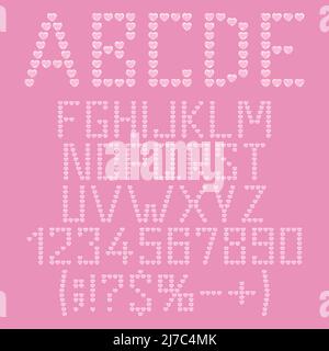 Pink bubble font letter set A to Z Vector 3d Illustration Stock Vector ...