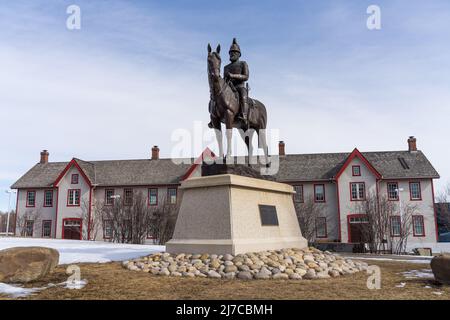 Calgary, AB, Canada - March 14 2022 : Fort Calgary National Historic Site of Canada. Stock Photo